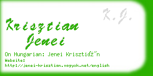 krisztian jenei business card